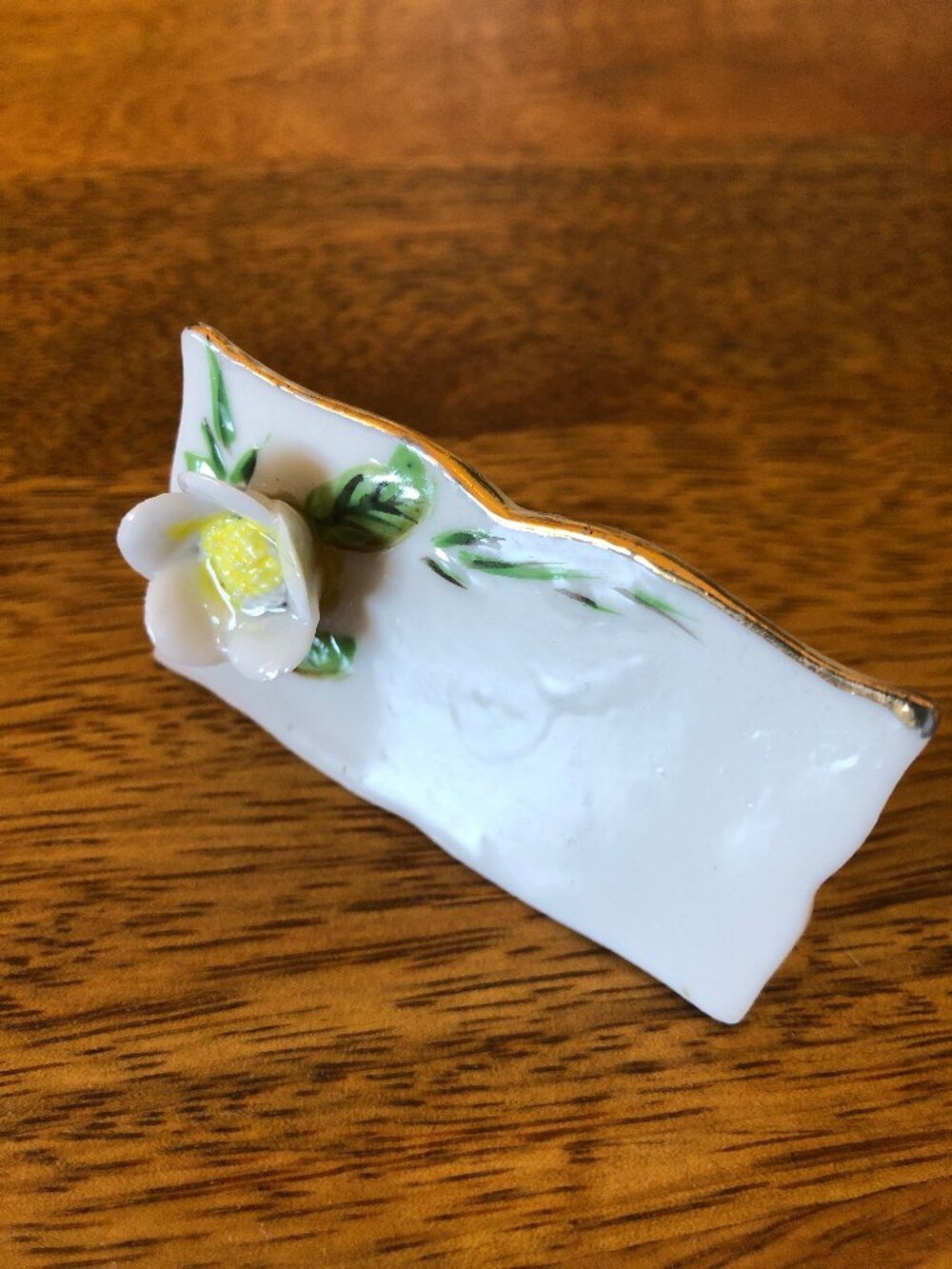 Vintage Shafford Floral 3D Porcelain Reusable Place Card Holders & Menu Board - Picture 14 of 15
